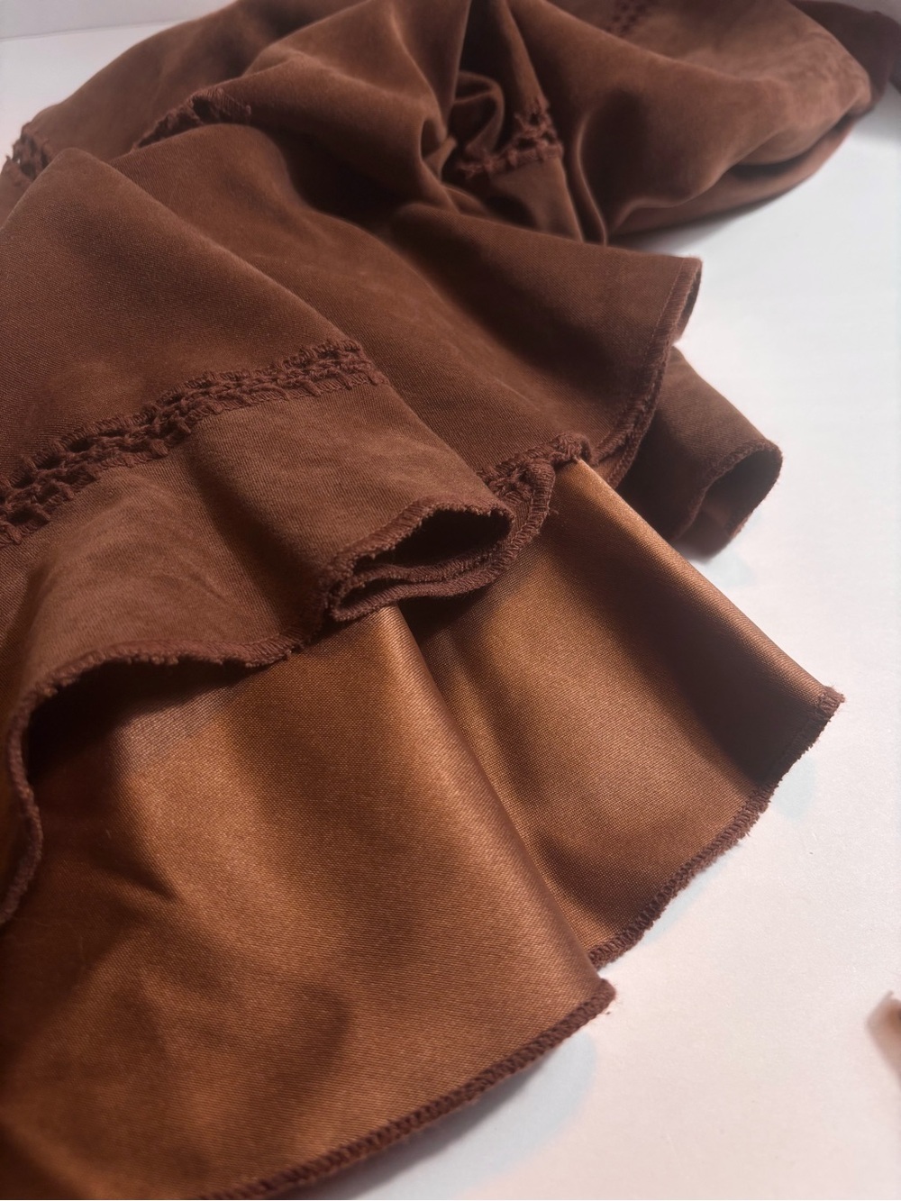 Le Château Suede-Look A-Line Skirt - 28" Length - Picture 3 of 7